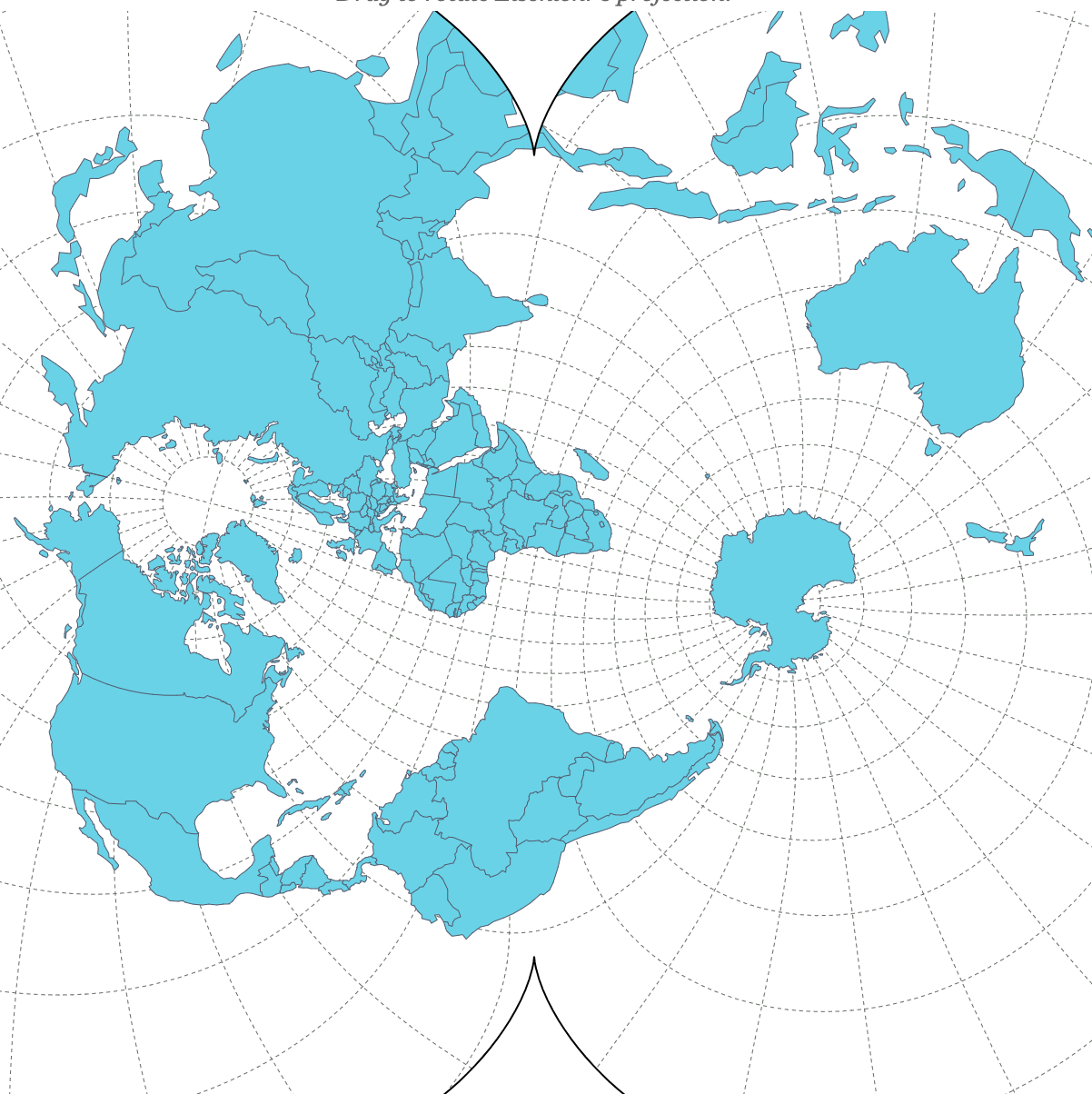 A stylized map displaying the northern hemisphere in a polar projection, highlighting countries in various shades of blue, with a grid overlay and latitude lines. The map also includes markers for eSimFone.com's Global (130+ areas) travel eSIM availability.