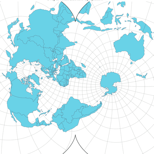 A map depicting the northern polar region using a polar projection, highlighting different countries in various shades of blue, with grid lines indicating latitude and longitude, enhanced to show eSimFone.com Global (140+ areas) coverage zones.